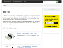 Tablet Screenshot of bildelar.com